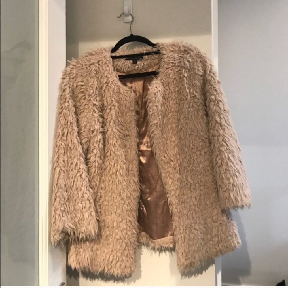 Honey Punch faux fur jacket